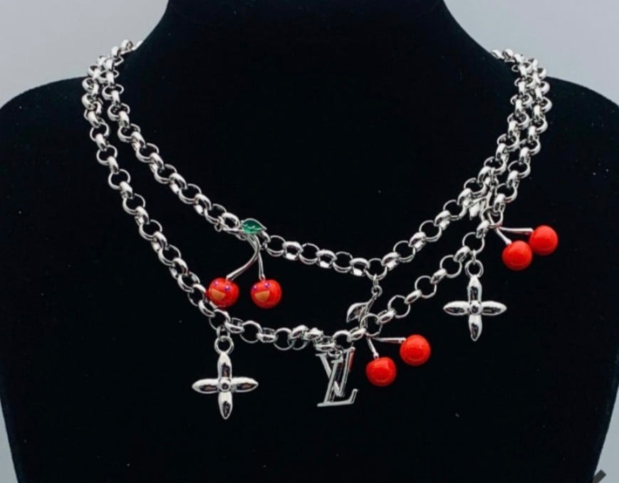 LV Chain Necklace Gold & Silver
