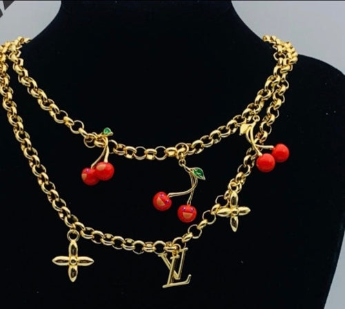 LV Chain Necklace Gold & Silver